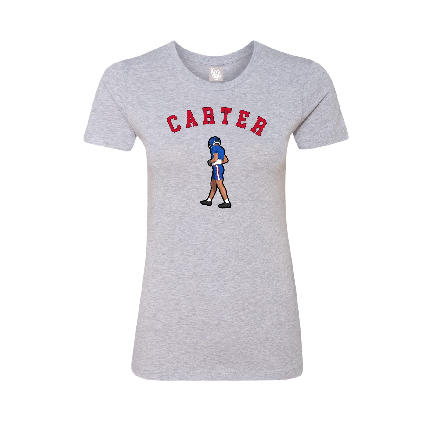 Fitted Women's Tee — Shirsey Arch in Grey