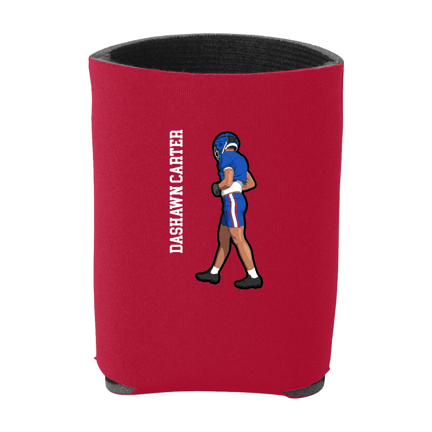 Can Holder — Name Vertical in Red