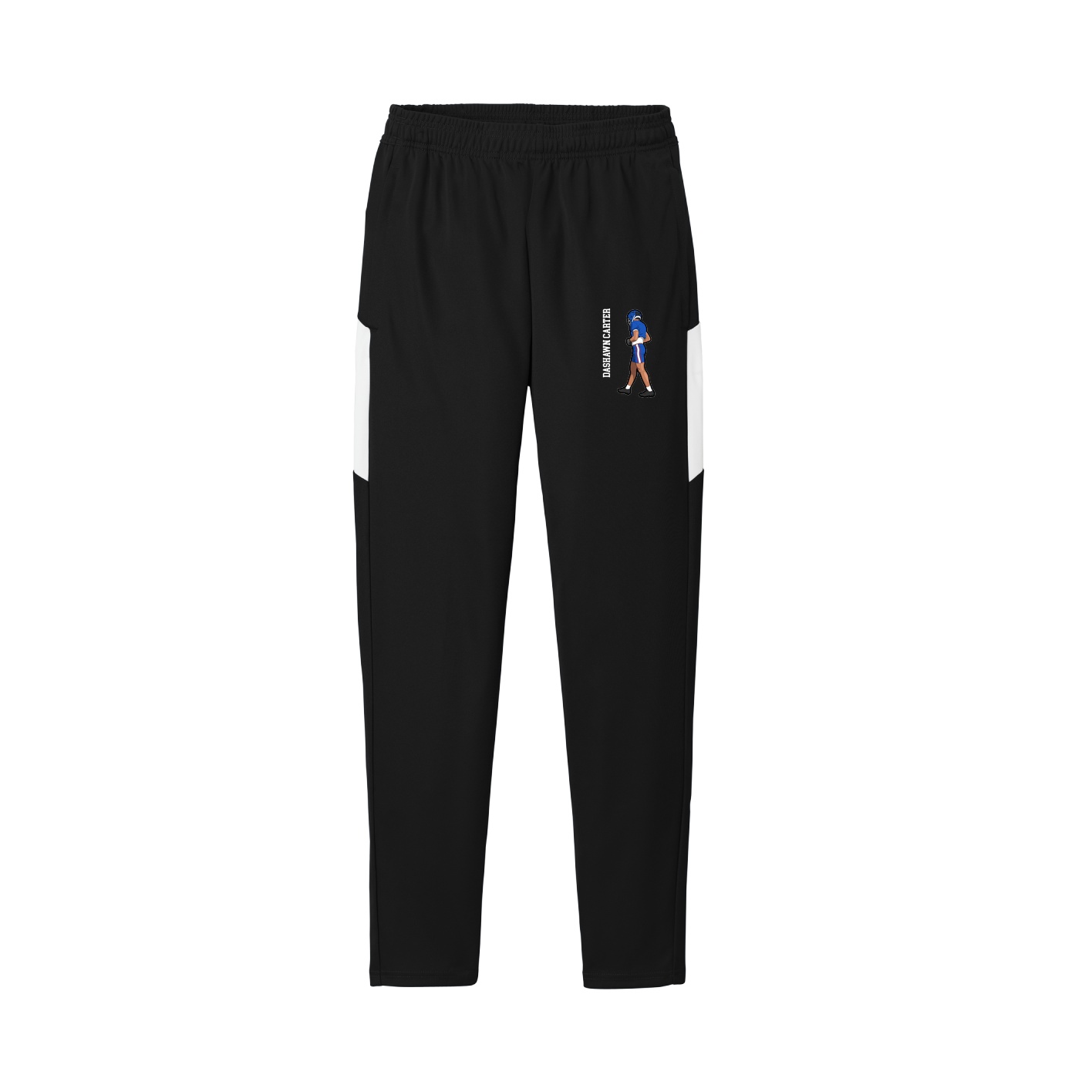 Team Travel Pant — Name Vertical in Black/White