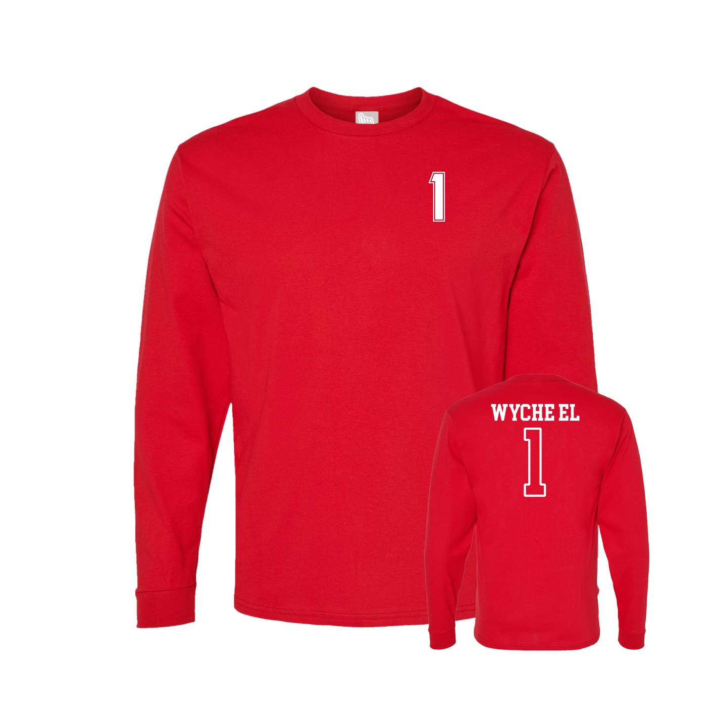 Long Sleeve Tee — Chest Back in Red