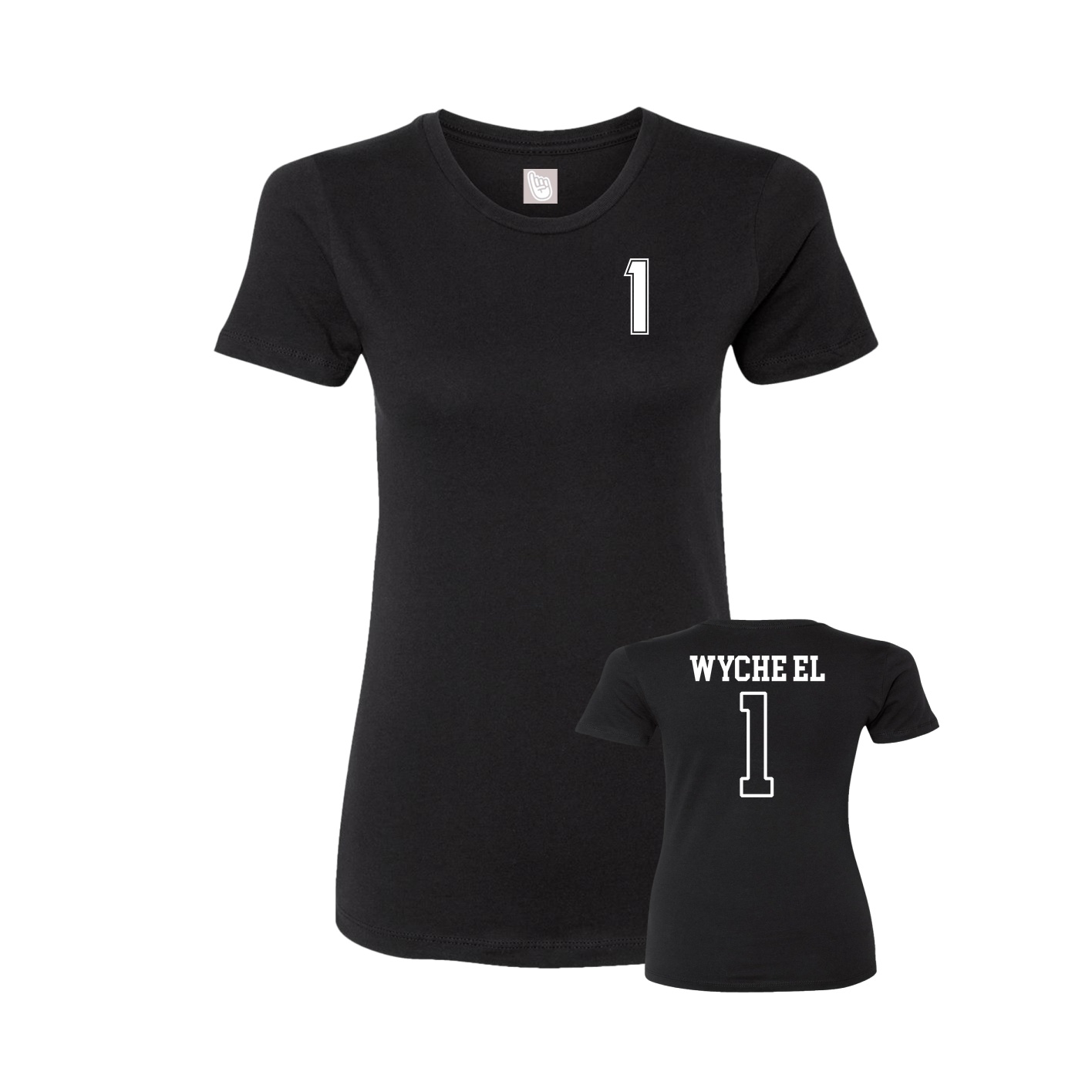 Womens Tee — Chest Back in Black