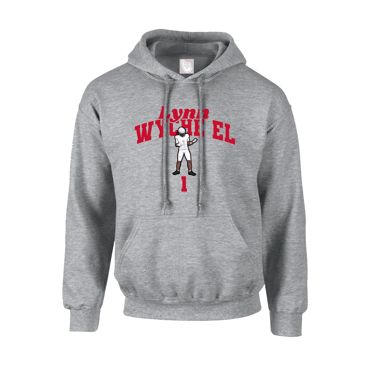 Youth Hoodie — Signature Arch in Grey
