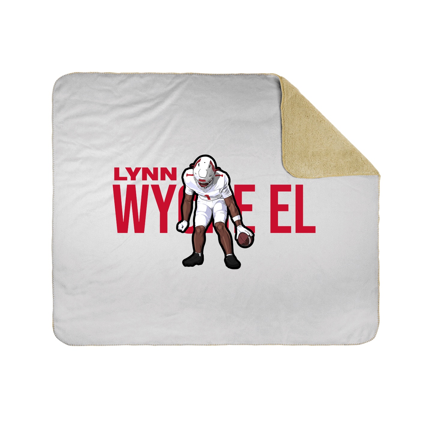 Throw Blanket — Player Name in White