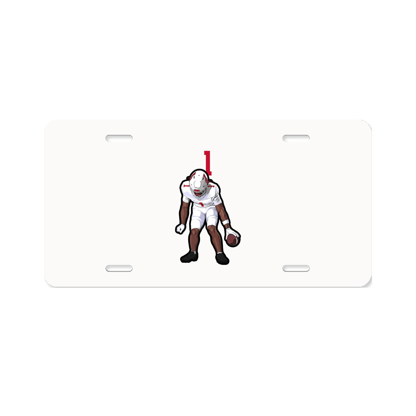 License Plate — Number Top in Classic