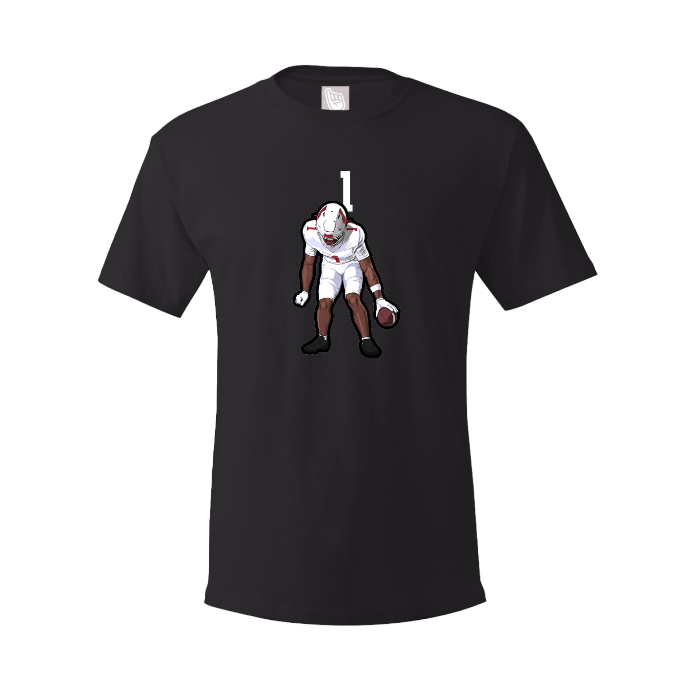 Youth Tee — Number Top in Black