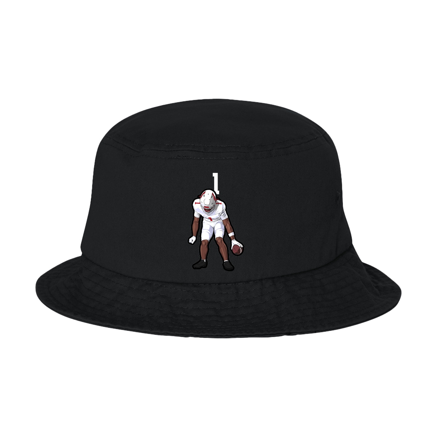 Bucket Cap — Number Top in Black
