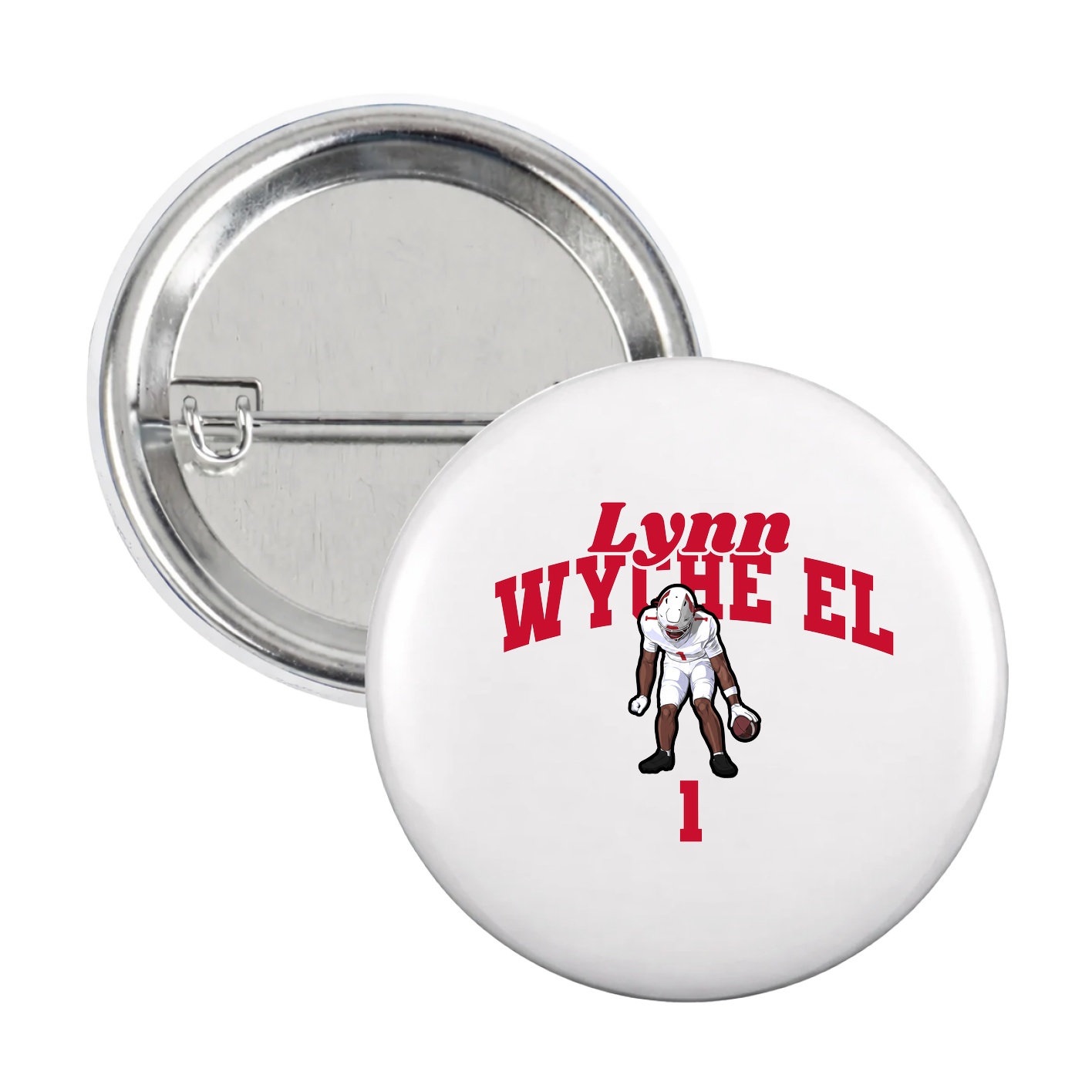 Game Day Button — Signature Arch in White