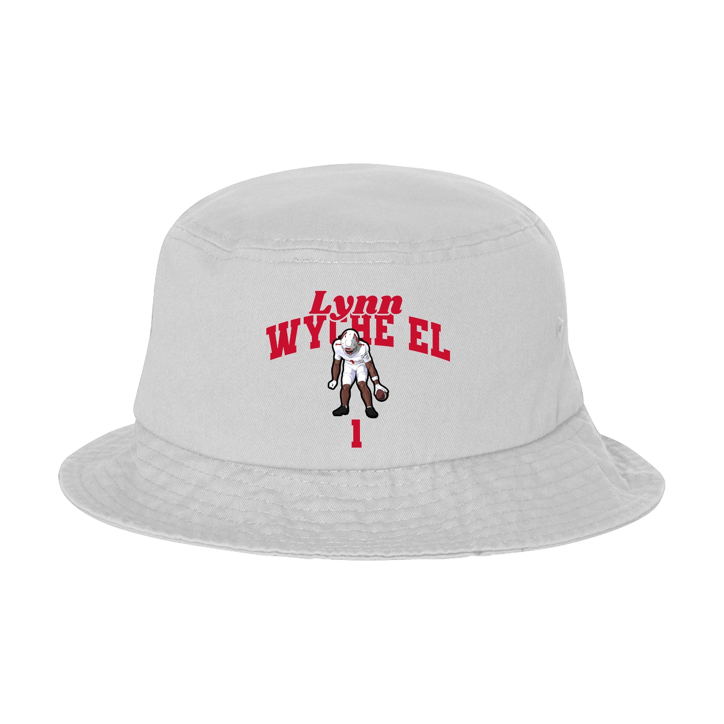 Bucket Cap — Signature Arch in White