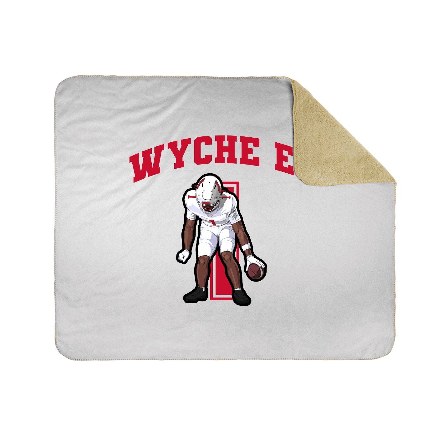 Throw Blanket — Number in White