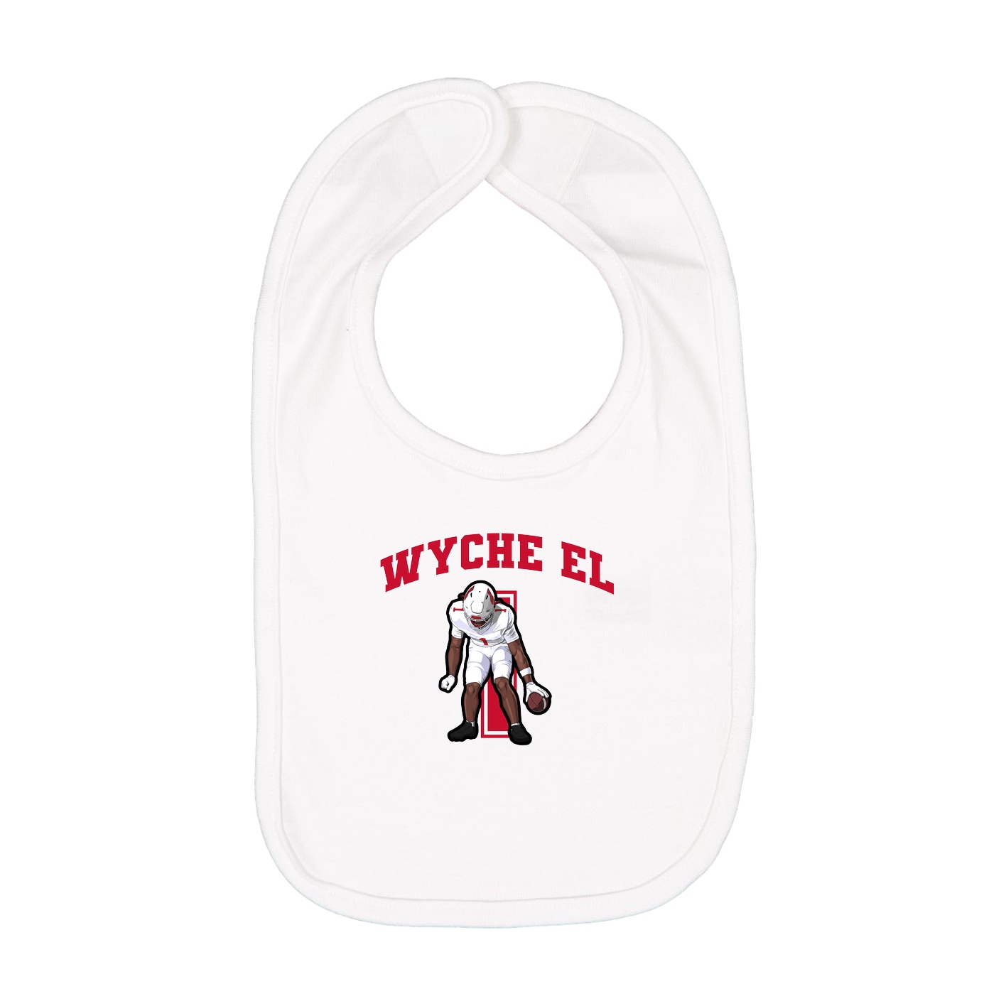 Infant Bib — Number in White