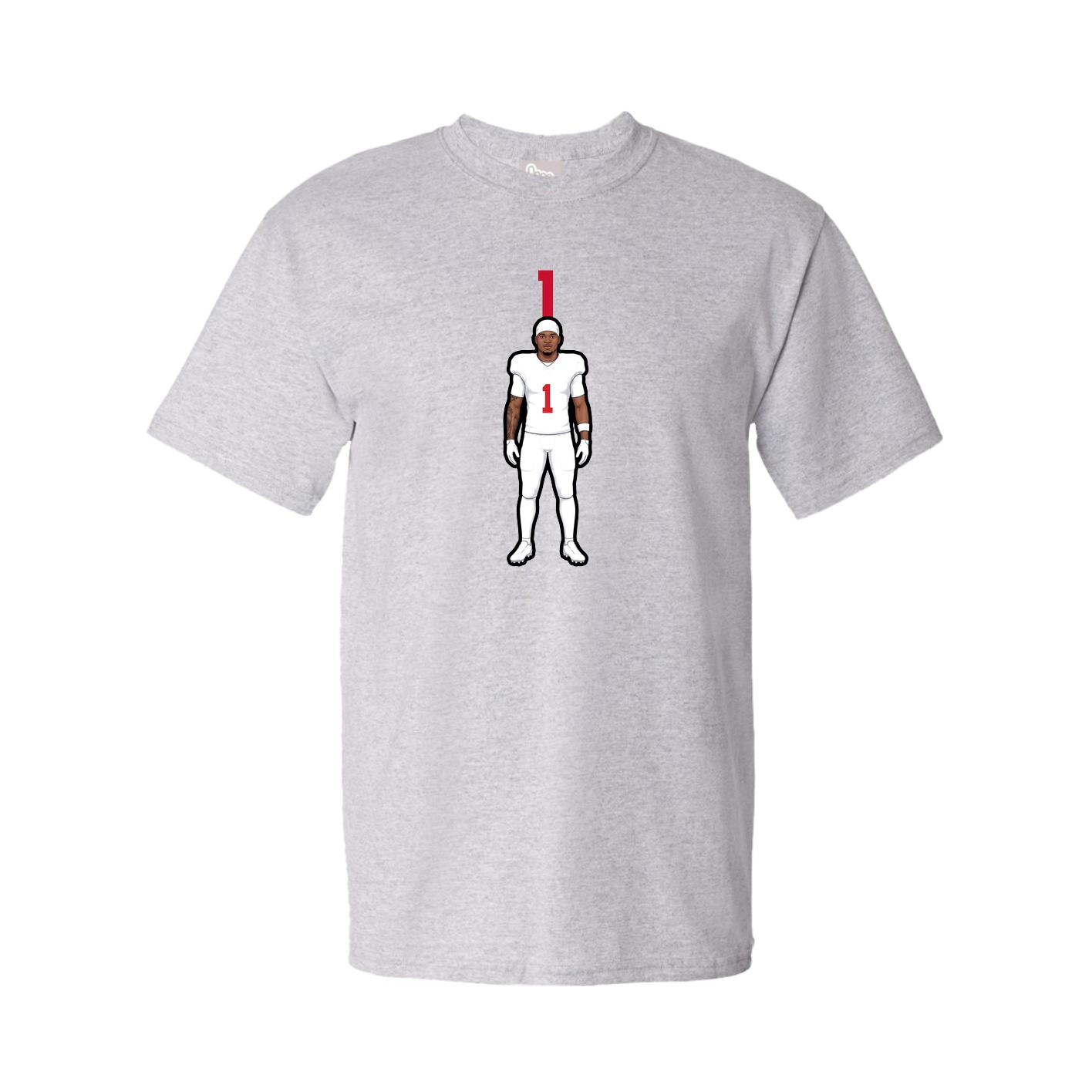 Tee — Number Top in Grey