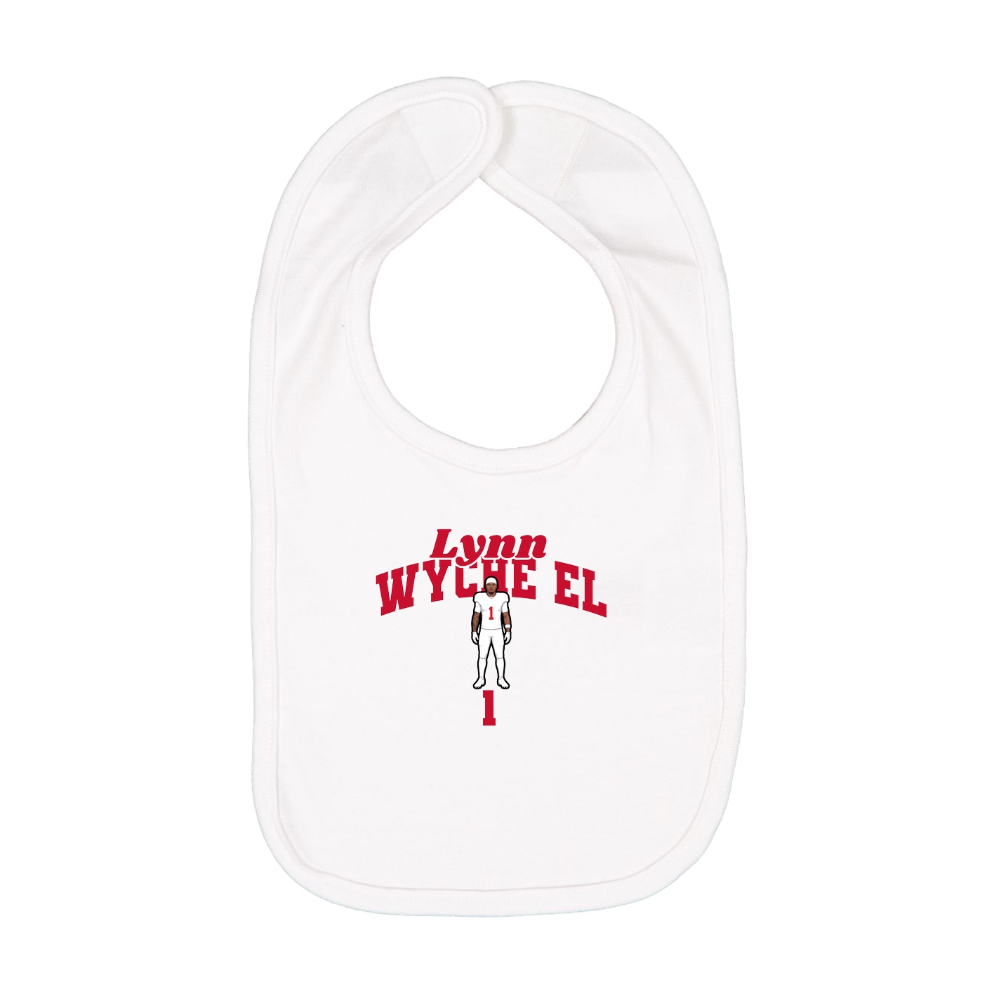 Infant Bib — Signature Arch in White