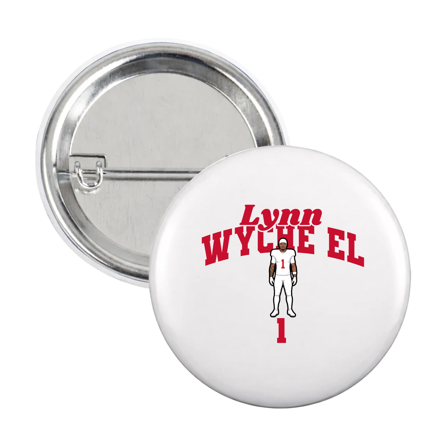 Game Day Button — Signature Arch in White