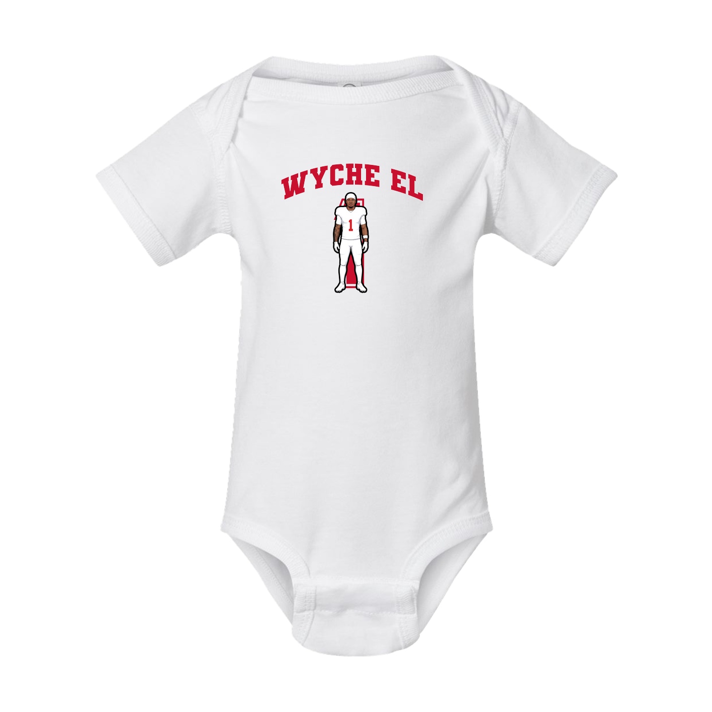 Baby Onesie — Number in White