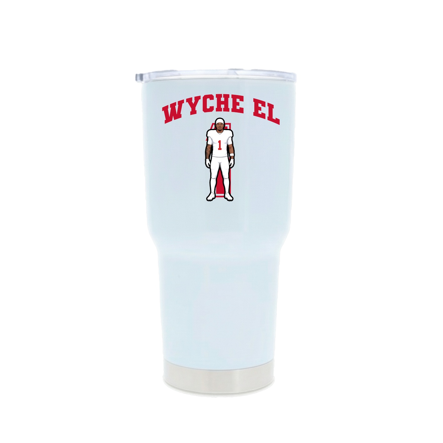 30oz Stainless Steel Tumbler — Number in White