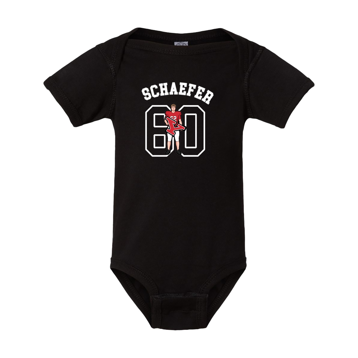 Baby Onesie — Shirsey Arch in Black