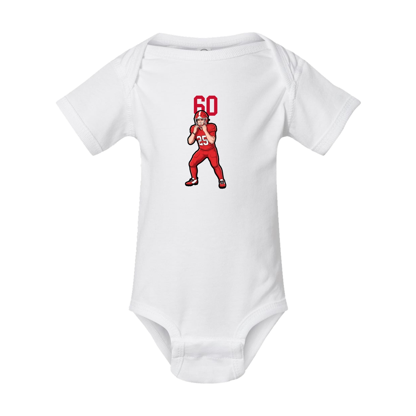 Baby Onesie — Number Top in White