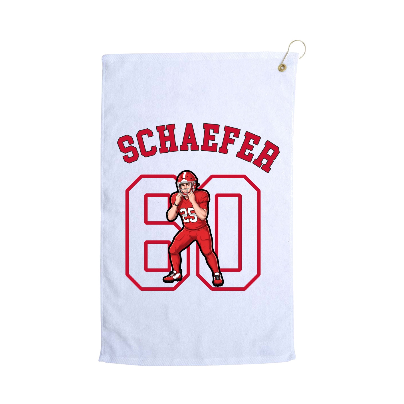 Golf Towel — Shirsey Arch in White