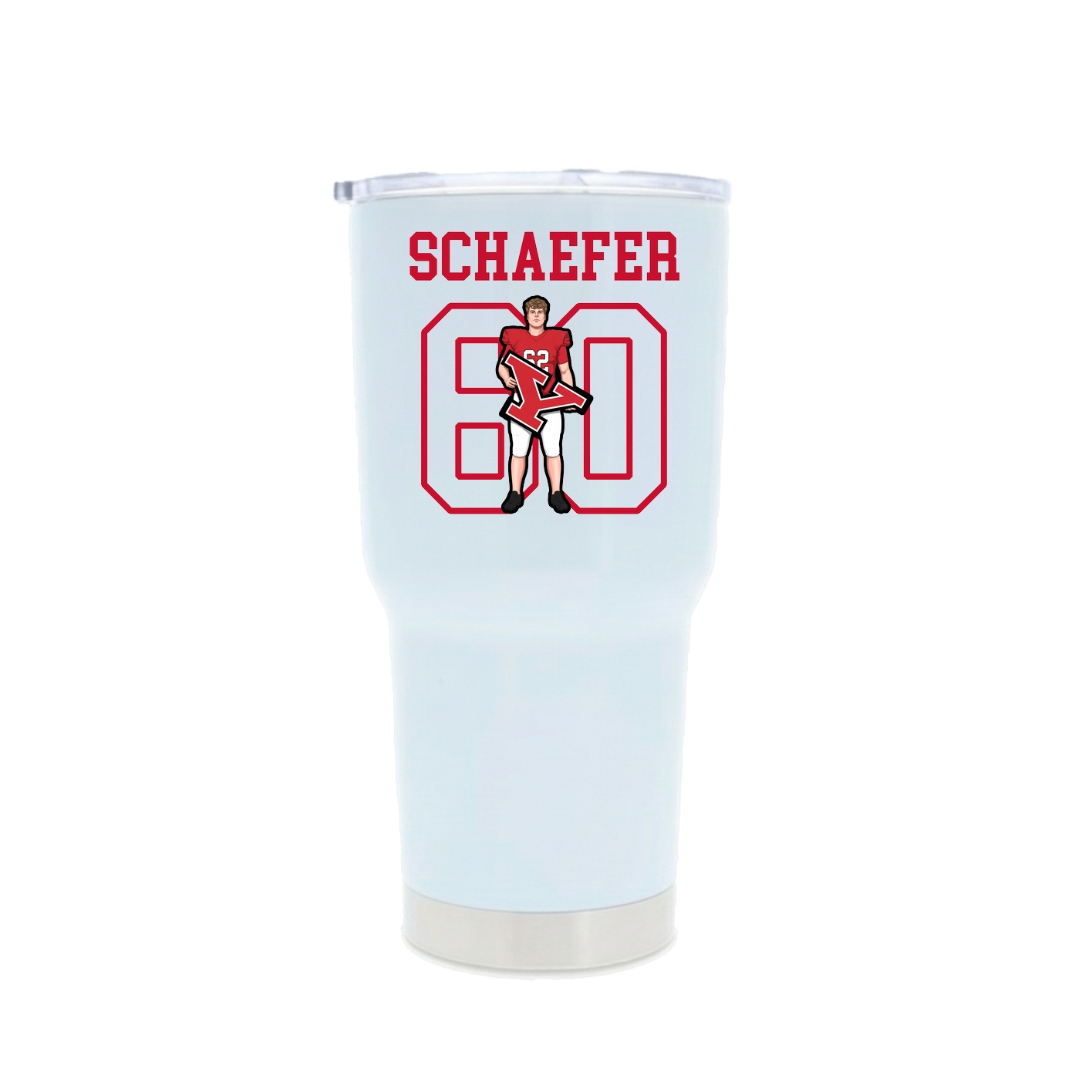 30oz Stainless Steel Tumbler — Shirsey in White