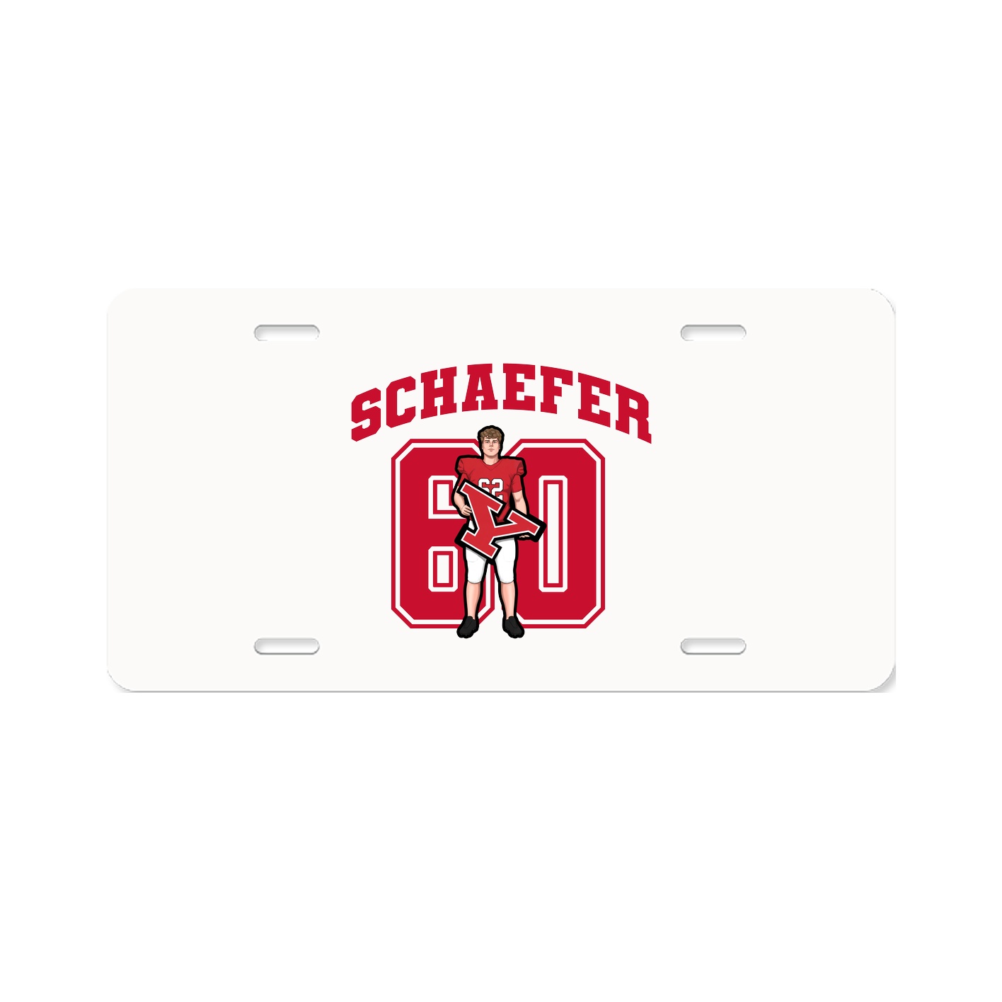 License Plate — Number in Classic
