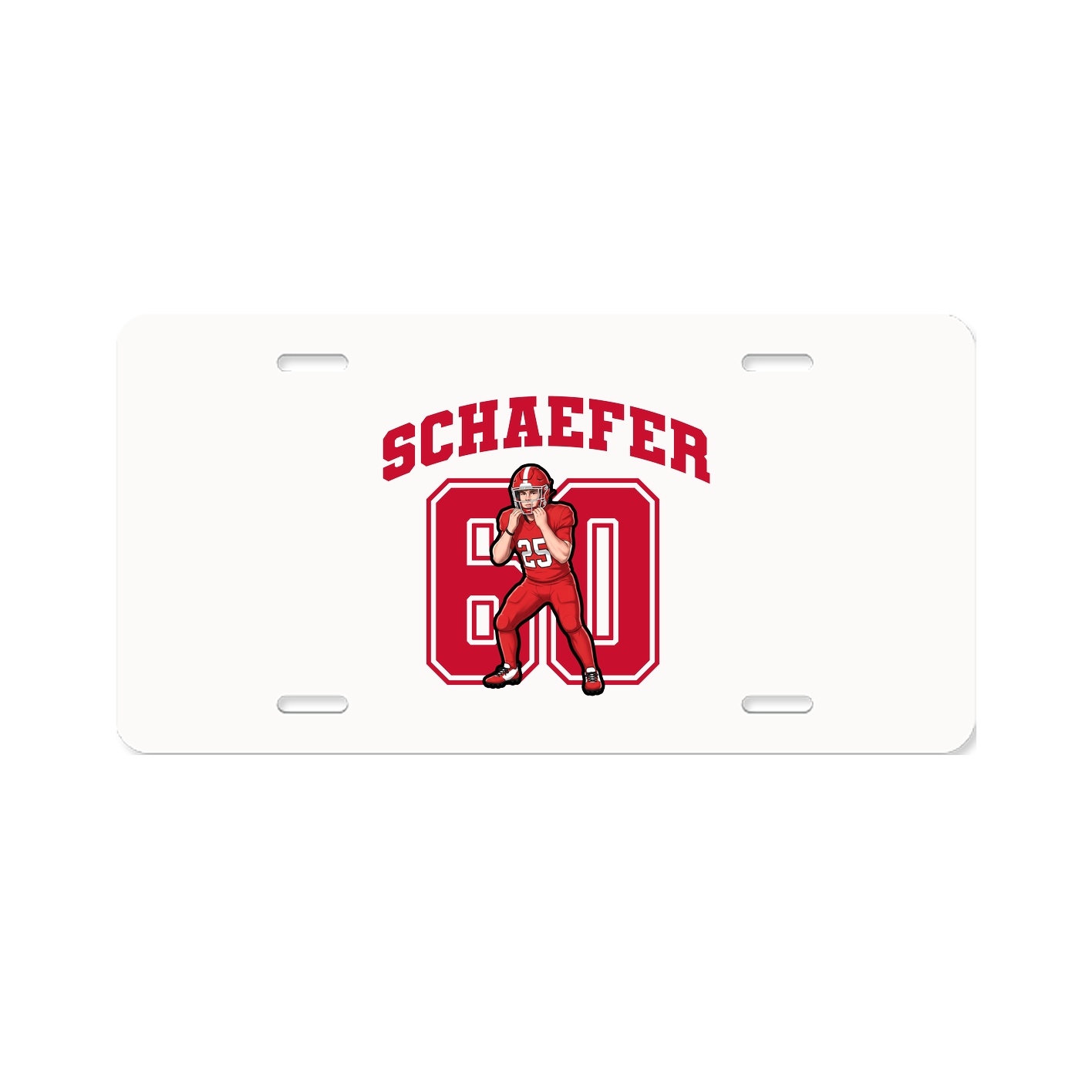 License Plate — Number in Classic