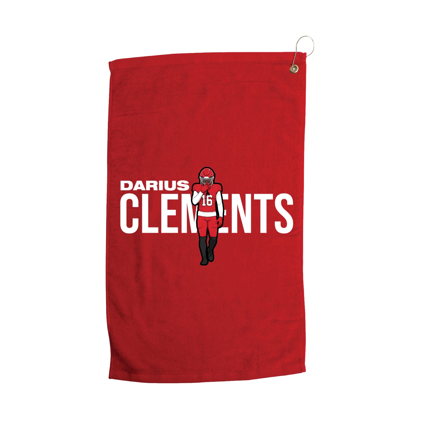 Golf Towel — Player Name in Red