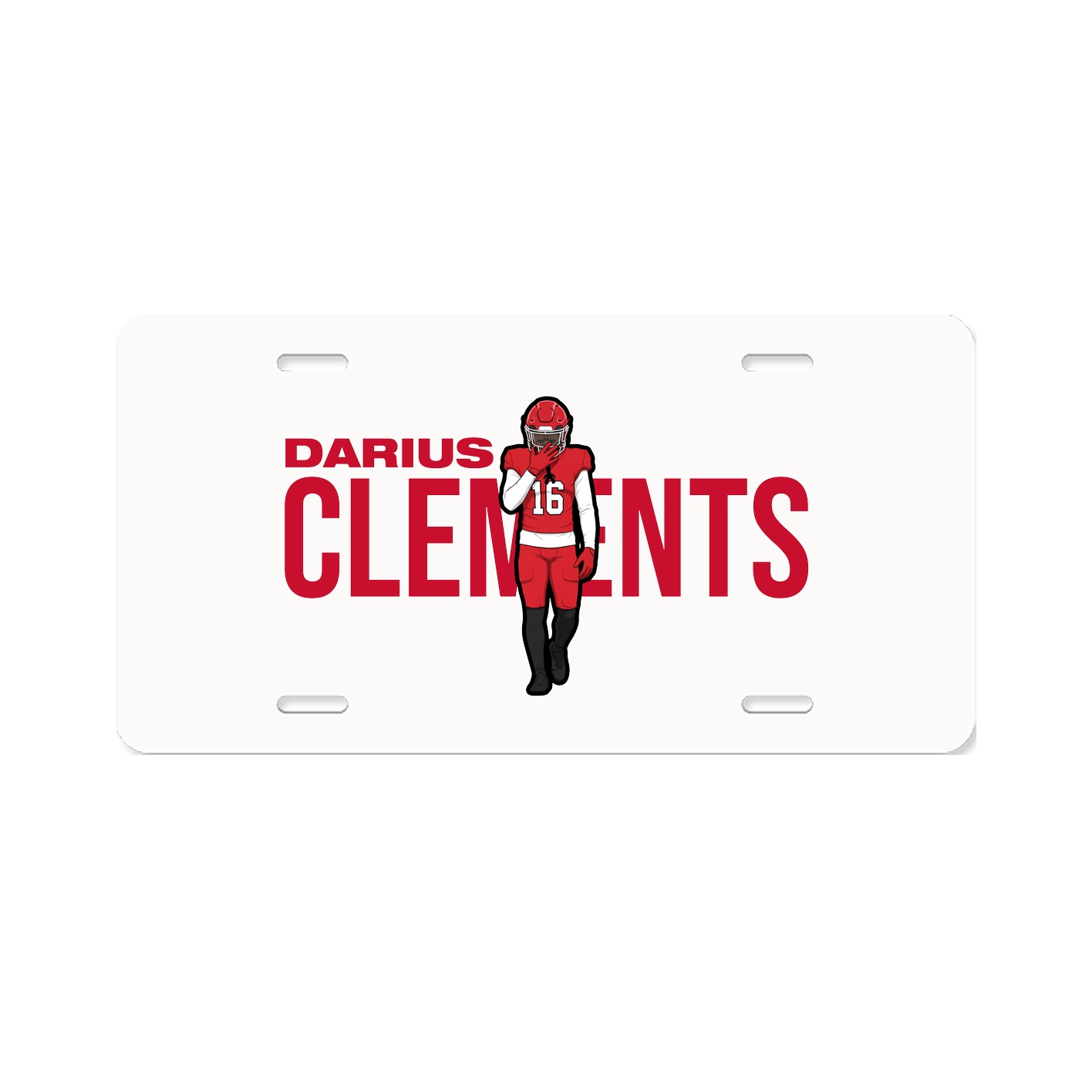 License Plate — Player Name in Classic