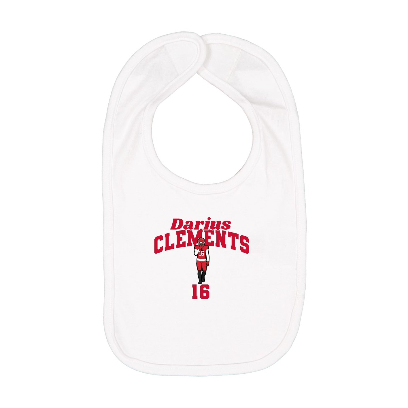 Infant Bib — Signature Arch in White