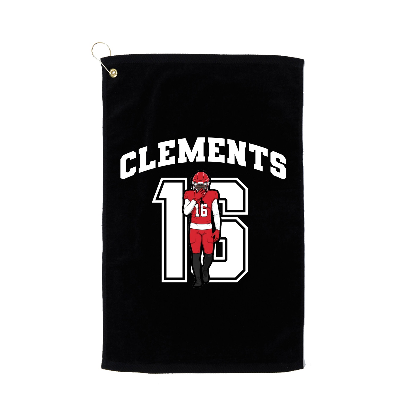 Golf Towel — Number in Black