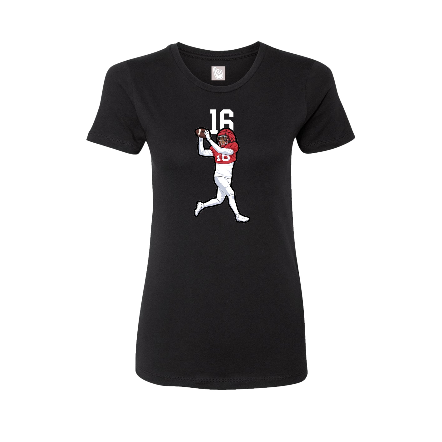 Womens Tee — Number Top in Black