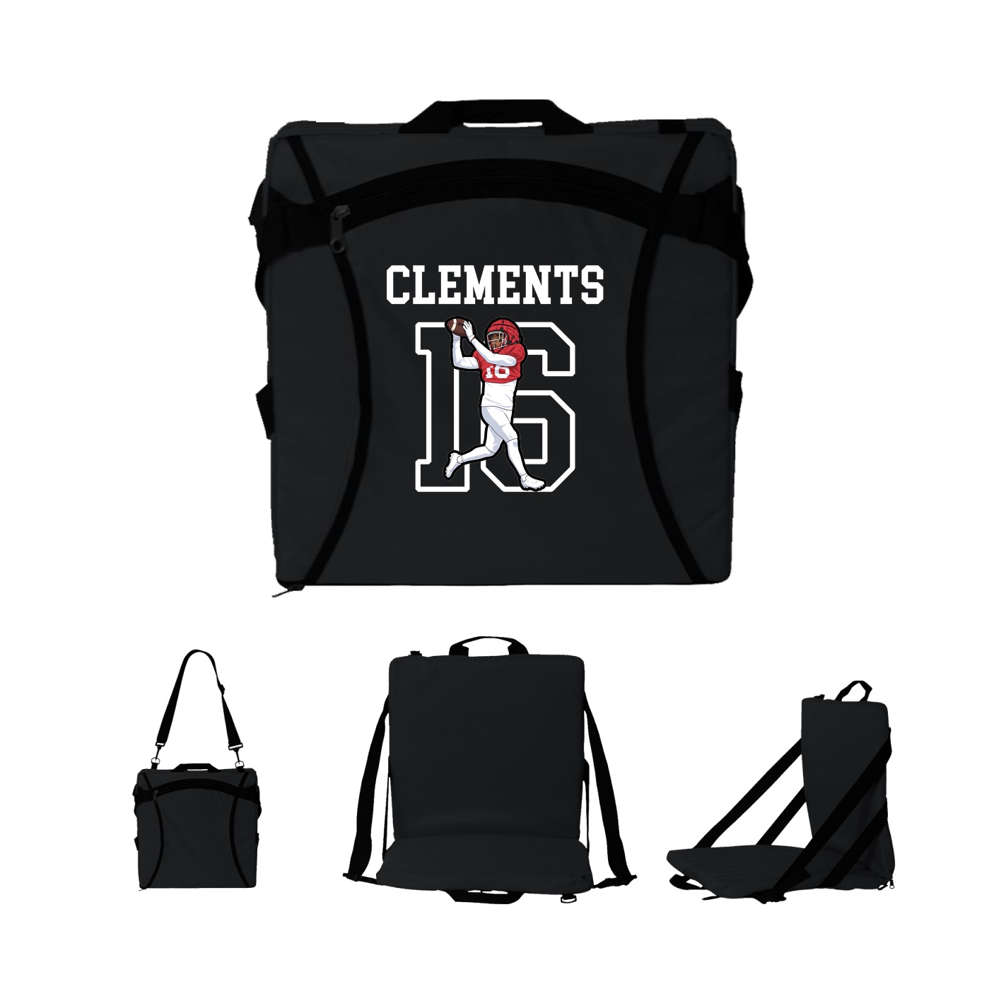 Folding Stadium Seat — Shirsey in Black