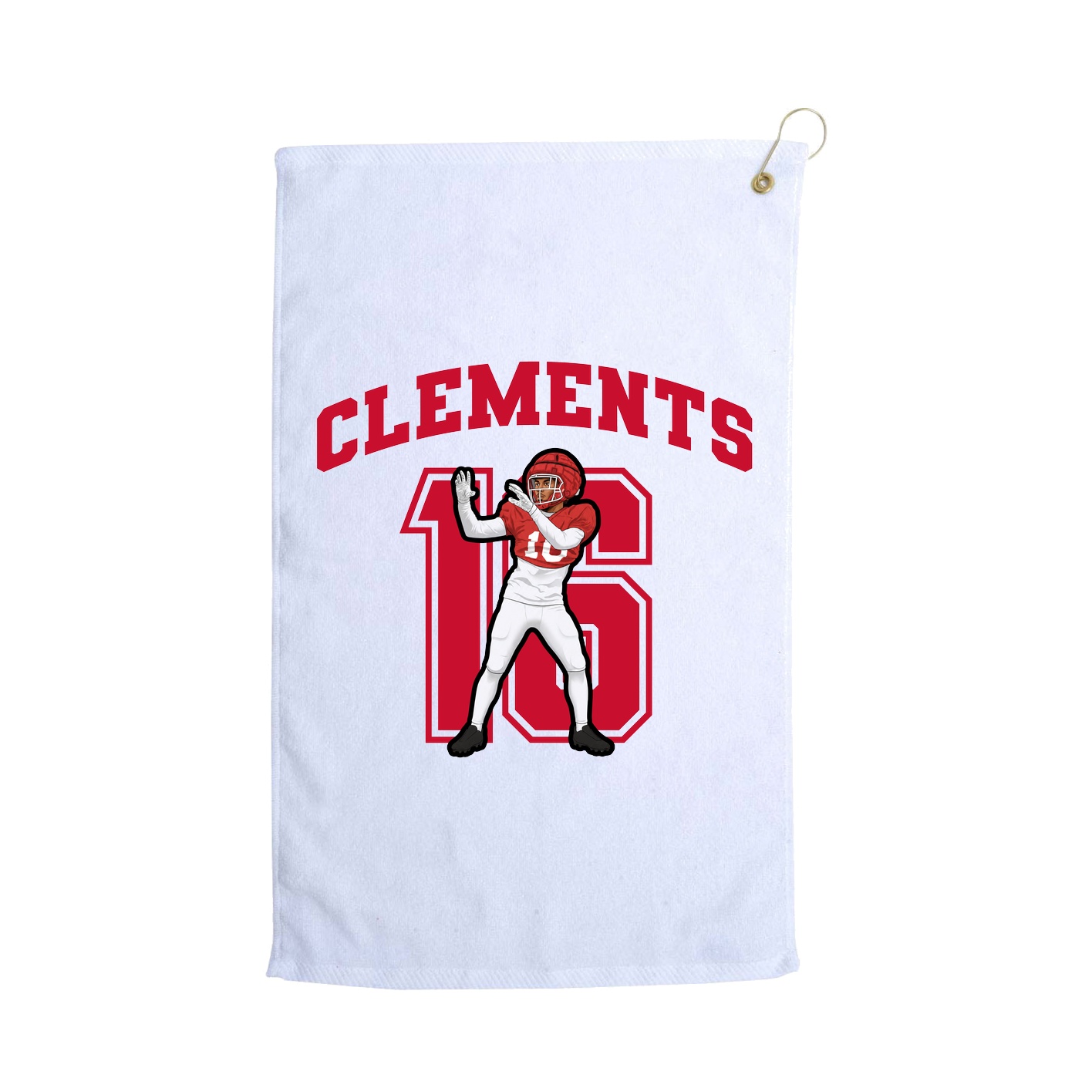 Golf Towel — Number in White