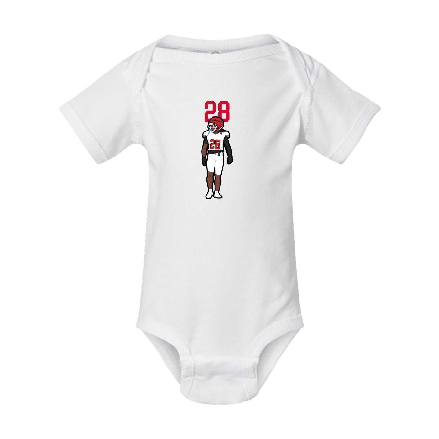 Baby Onesie — Number Top in White