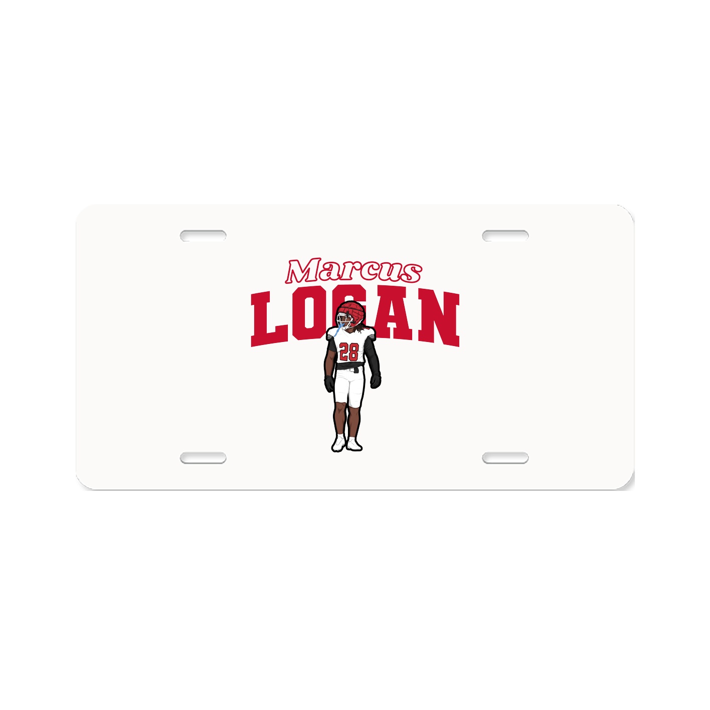 License Plate — Name Arch in Classic
