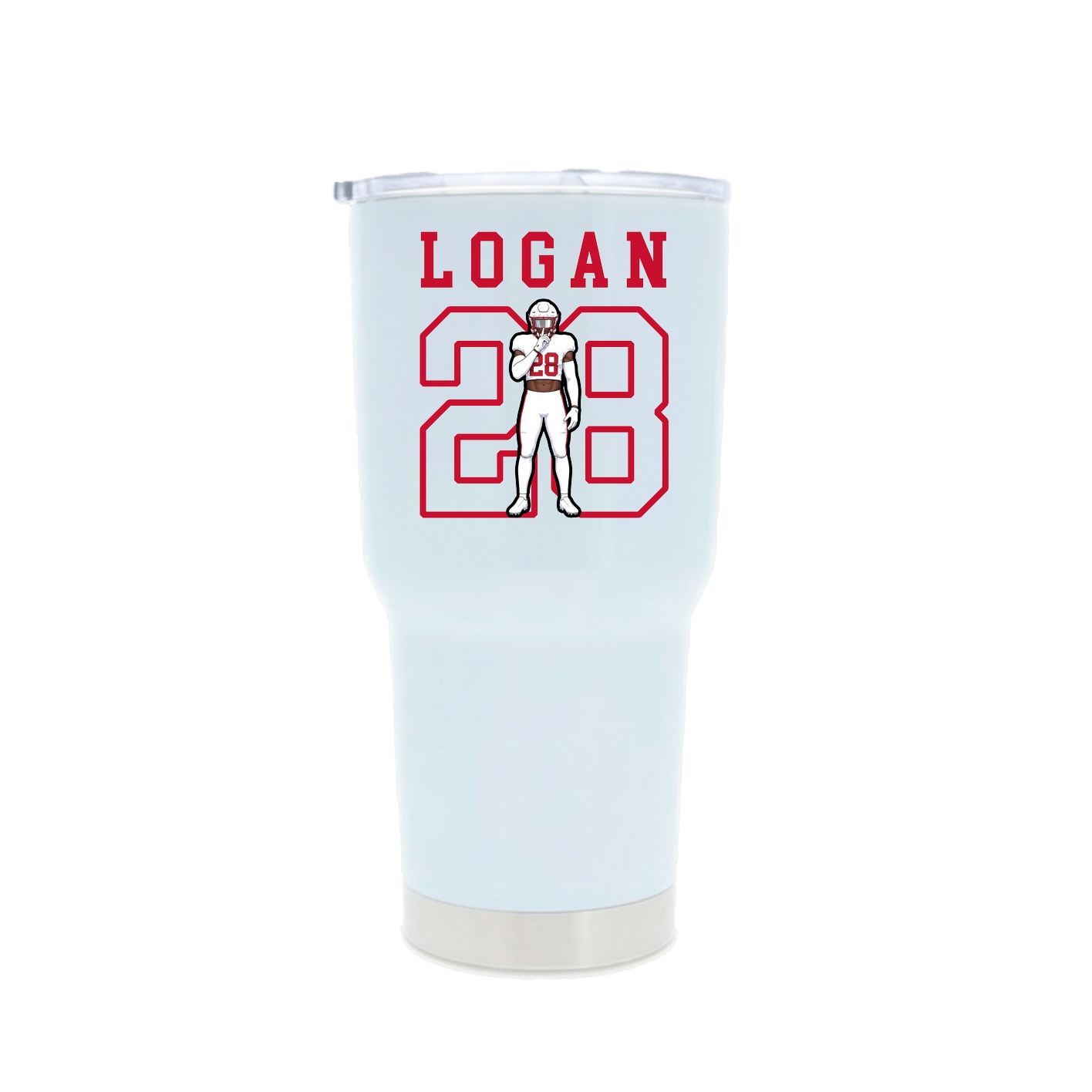 30oz Stainless Steel Tumbler — Shirsey in White
