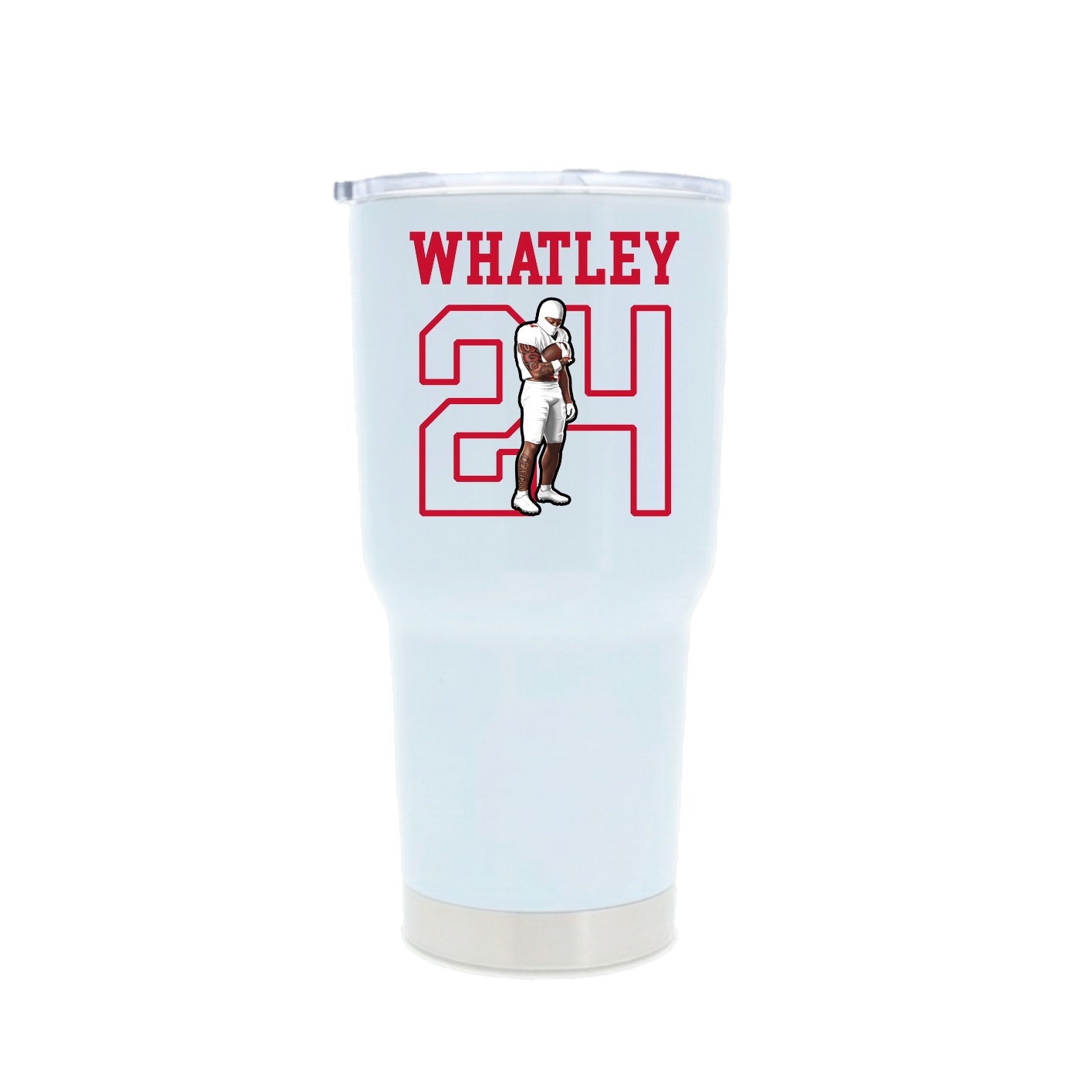 30oz Stainless Steel Tumbler — Shirsey in White