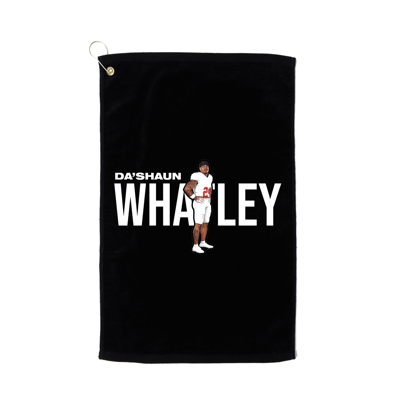 Golf Towel — Player Name in Black