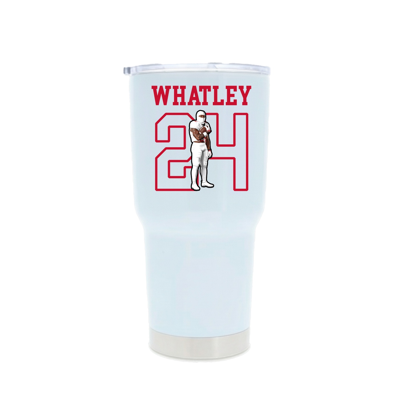 30oz Stainless Steel Tumbler — Shirsey in White