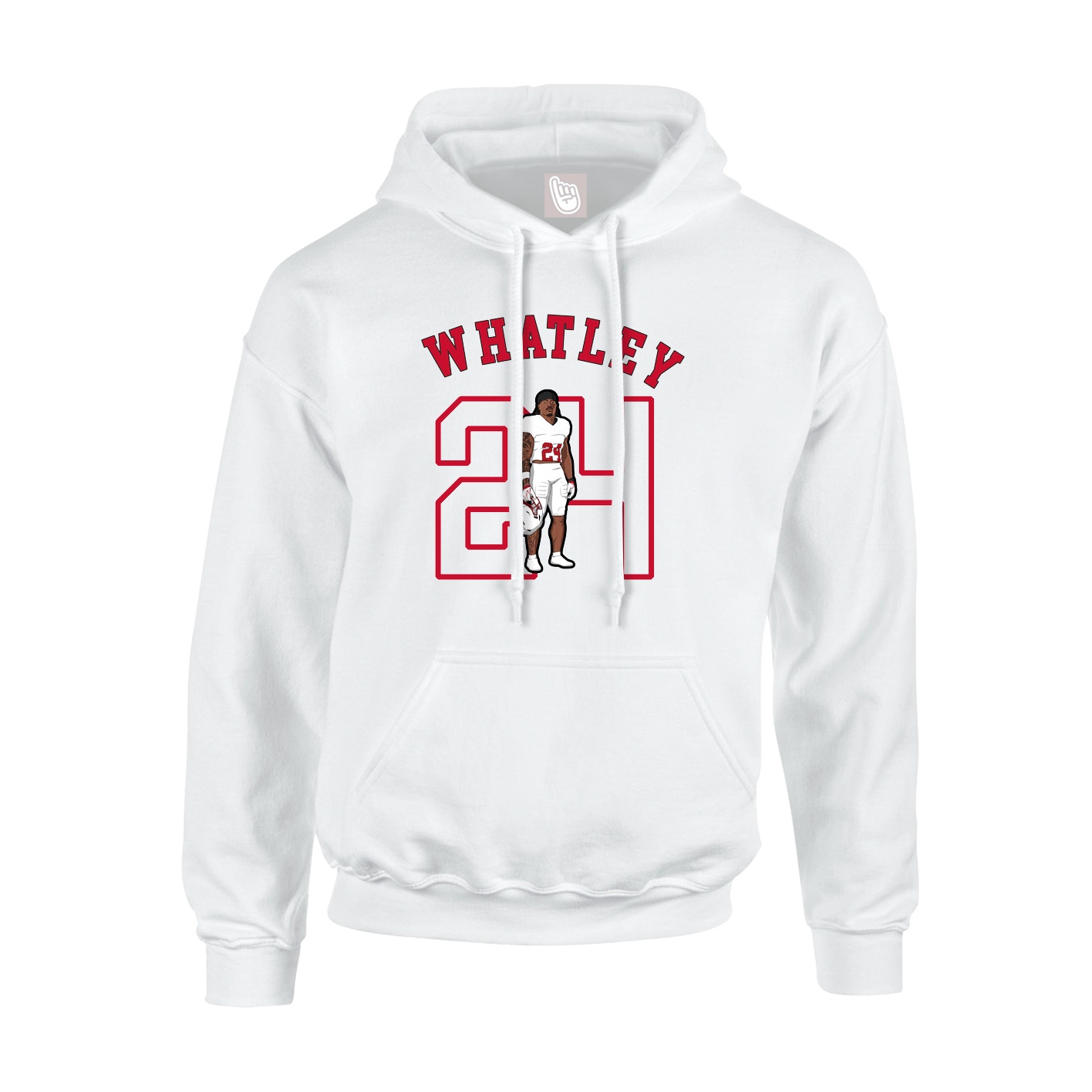 Hoodie — Shirsey Arch in White