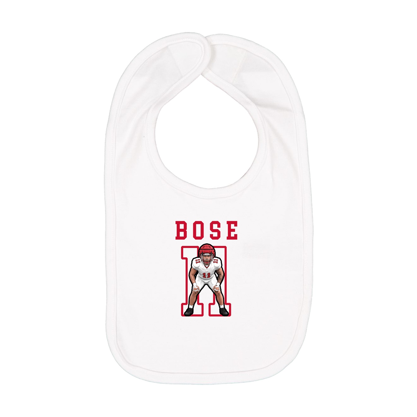 Infant Bib — Shirsey in White
