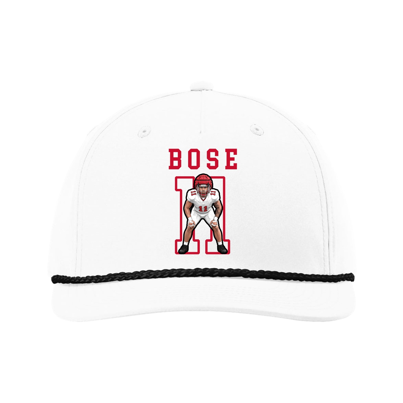 Five-Panel Classic Rope Cap — Shirsey in White