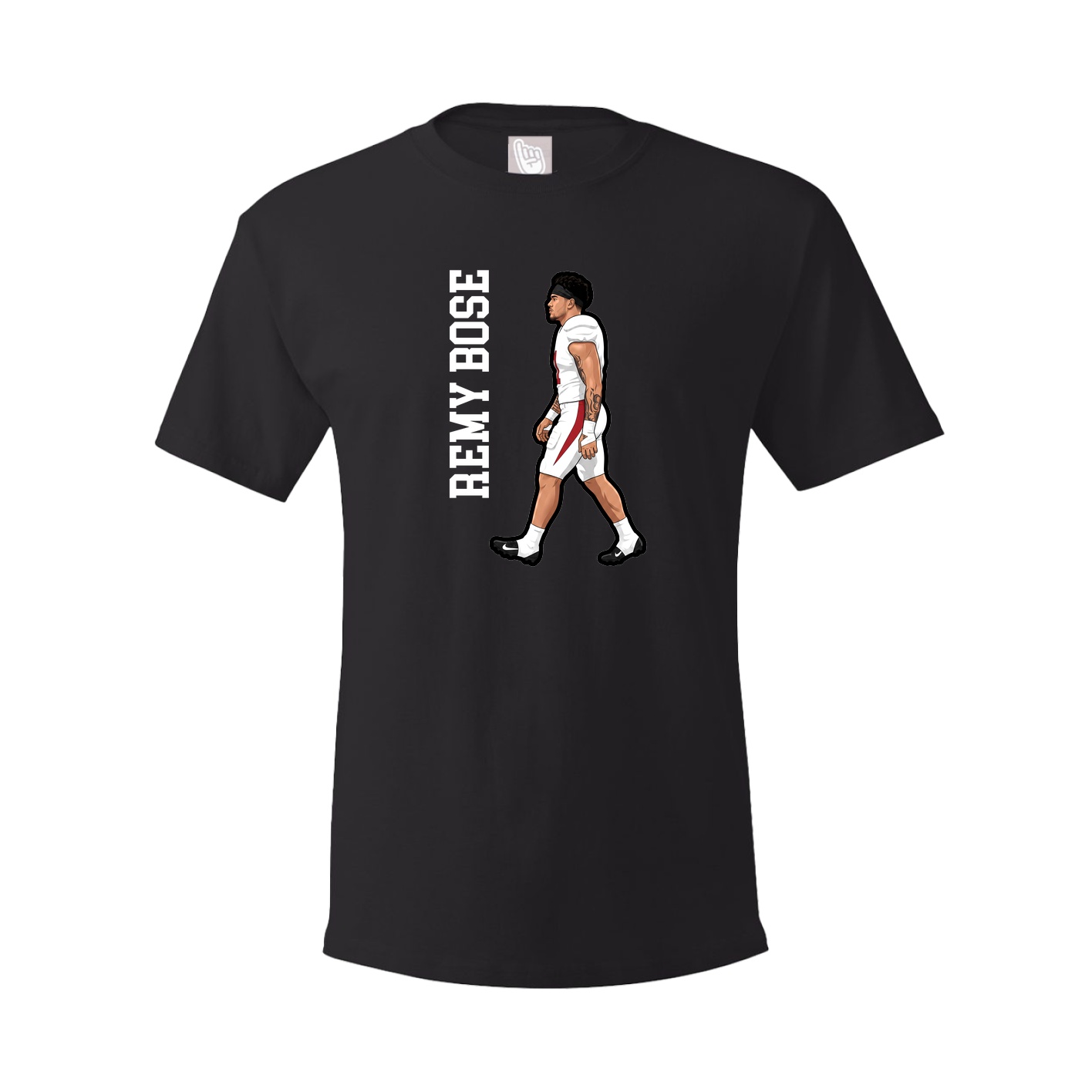 Tee — Name Vertical in Black
