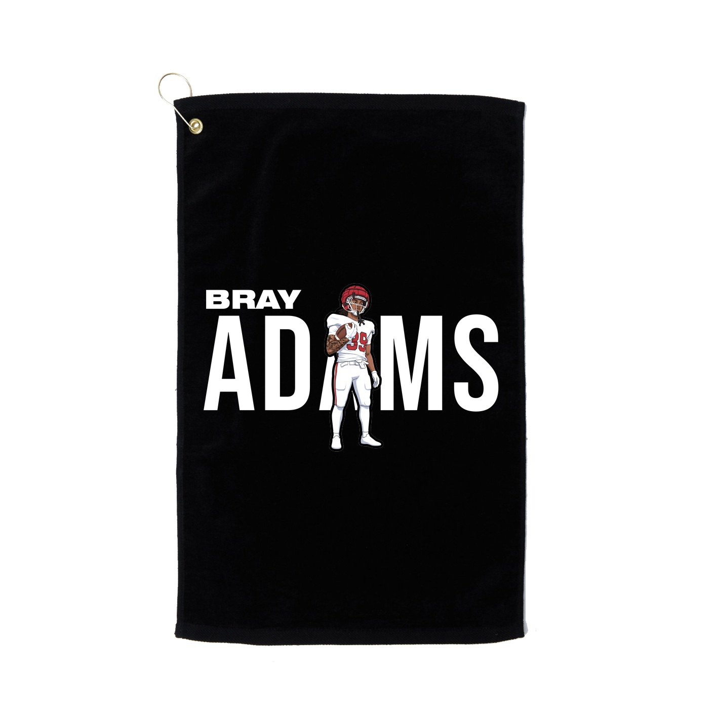 Golf Towel — Player Name in Black