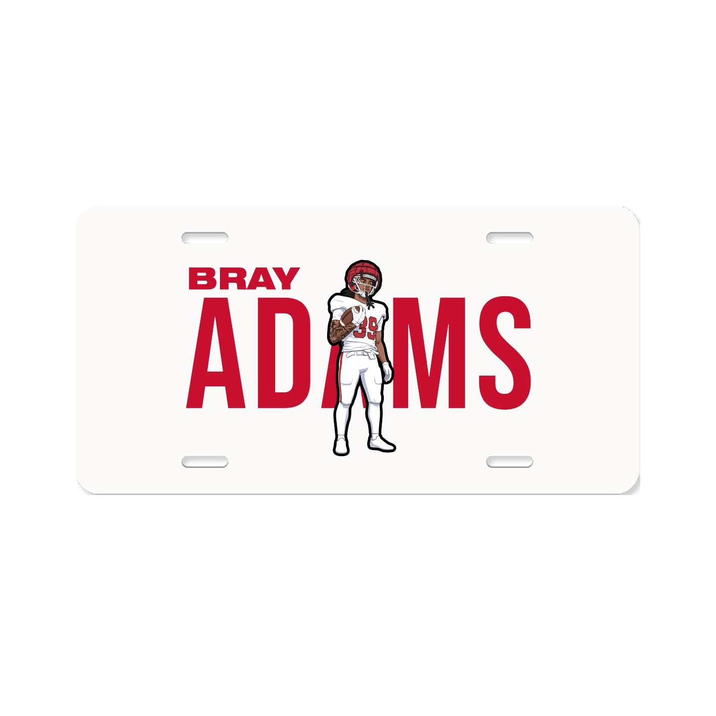License Plate — Player Name in Classic