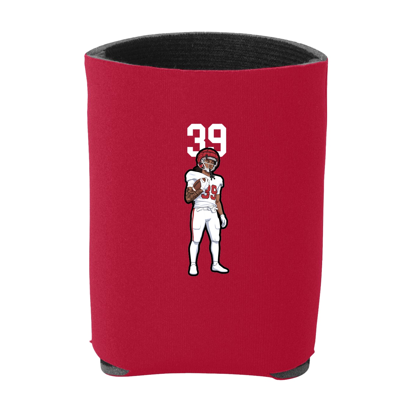 Can Holder — Number Top in Red