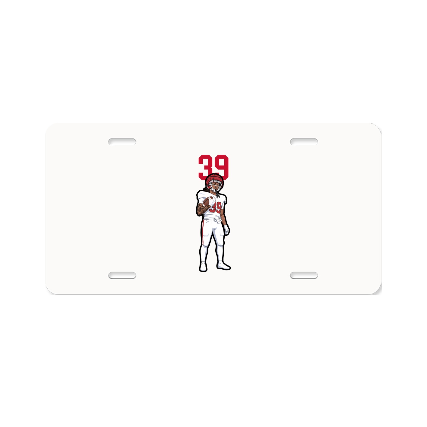 License Plate — Number Top in Classic