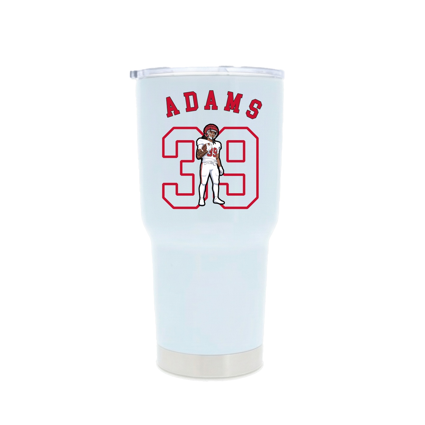 30oz Stainless Steel Tumbler — Shirsey Arch in White