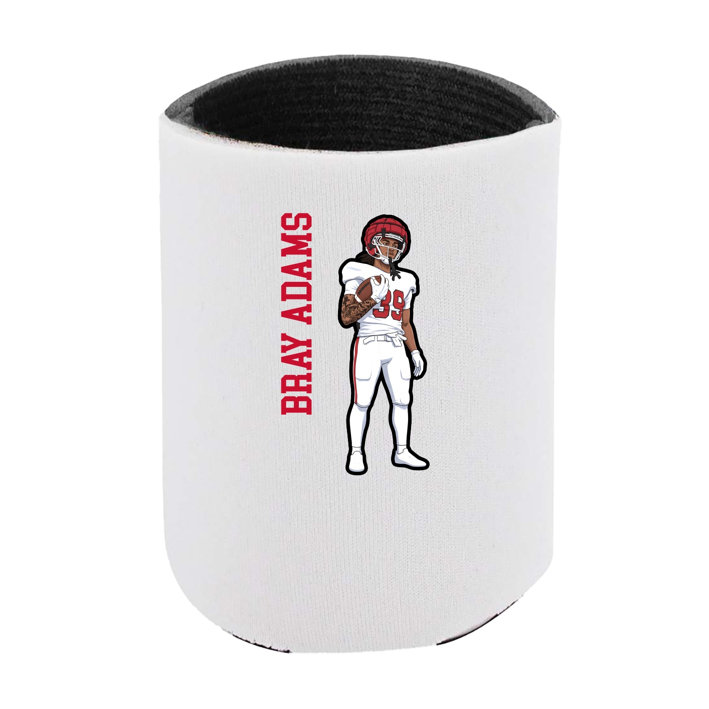 Can Holder — Name Vertical in White