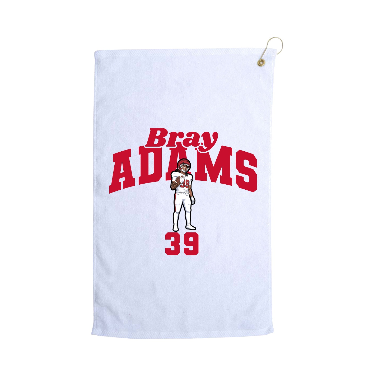 Golf Towel — Signature Arch in White