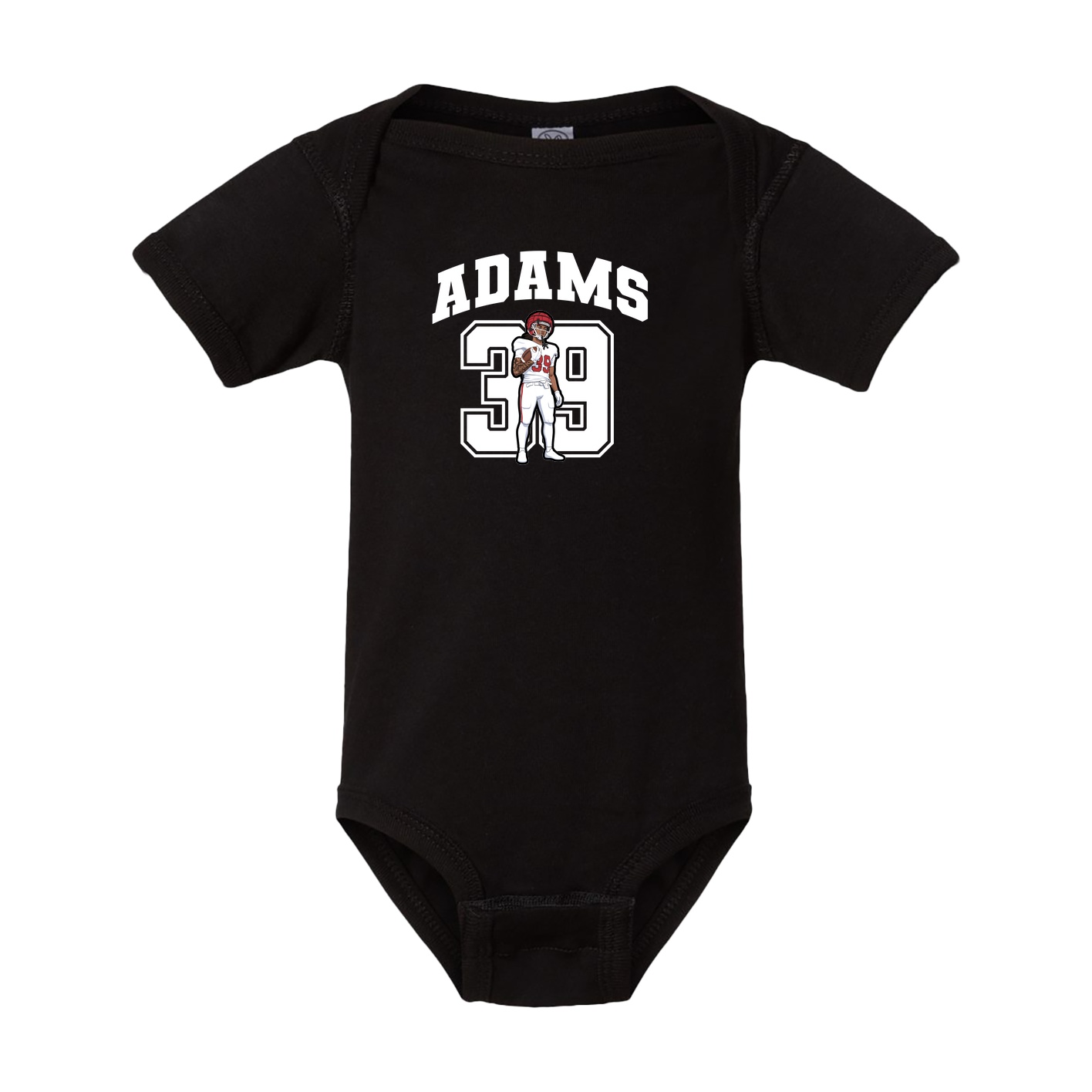 Baby Onesie — Number in Black